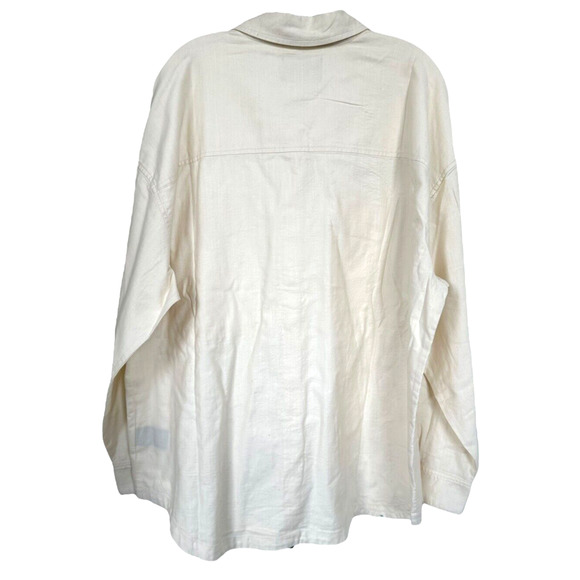 NWOT UGG Cream Button Down Shirt for Women - Picture 4 of 10